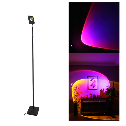 Rainbow Purple Blue Projection Led Lamp 150-180cm (Square Head)