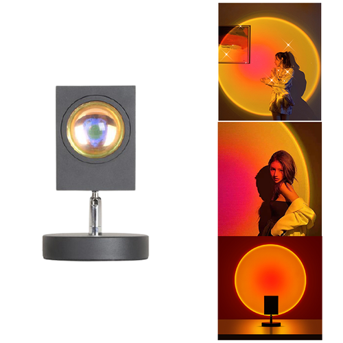 Rainbow Sunset Projection Led Lamp 20cm (Square Head)