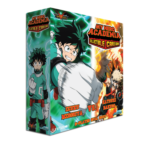 My Hero Academia Collectible Card Game Izuku Midoriya vs Katsuki Bakugo 2-Play Rival Decks