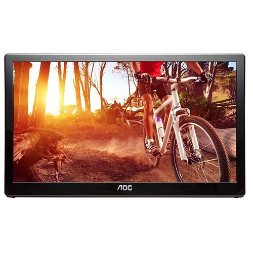 AOC E1659FWU 15.6" HD Portable USB LED TN Monitor