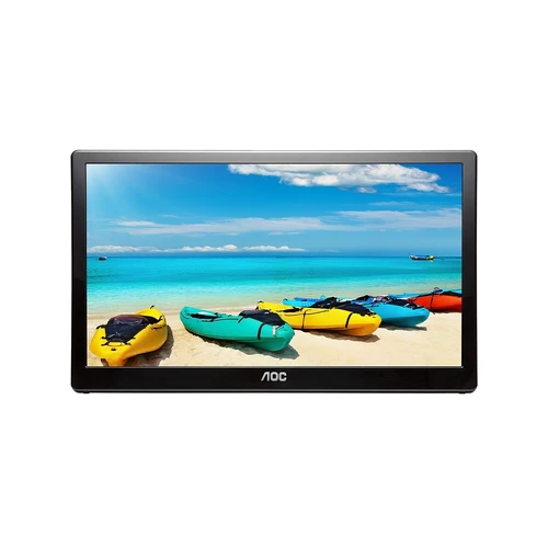 15.6" AOC IPS 5ms Full HD 1920X1080 USB 3.0 Powered Business Monitor - Tilt, VESA75mm (No Speakers)