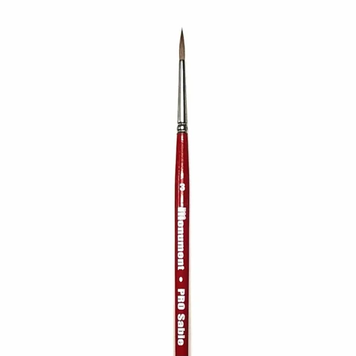 Monument Pro Sables - Sable Round Size 3 Brush