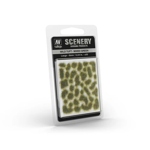 Vallejo Scenery - Wild Tuft - Large - Mixed Green