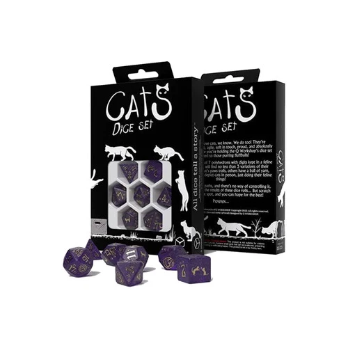 Q Workshop Cats Dice Set - Purrito Dice Set 7