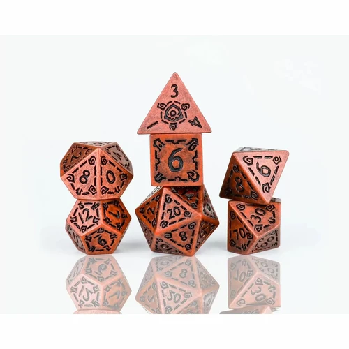 Sirius Dice - Illusory Metal - Copper Dice Set 7