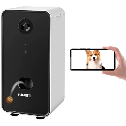 NPET Smart Dog Treat Dispenser with Camera & Audio APP Controlled