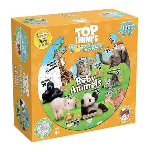 Top Trumps Puzzle: Baby Animals