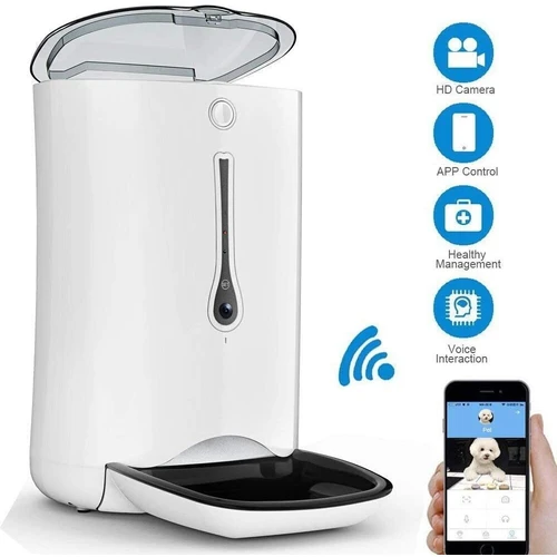 6L Automatic Smart Pet Feeder with Wifi & HD Camera App Controlled