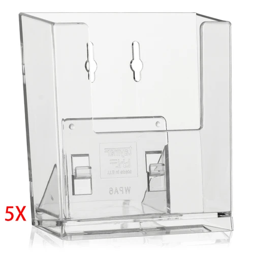 5x A6 Brochure Holder Portrait 1 Pocket – AB1 Bracket Included