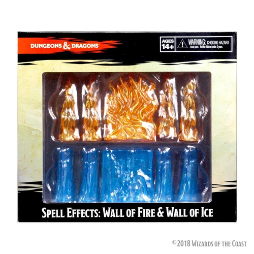 Dungeons & Dragons Spell Effects Wall of Fire & Wall of Ice Pre Painted Miniature Pack