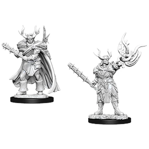 Pathfinder Deep Cuts Unpainted Miniatures Male Half-Orc Druid