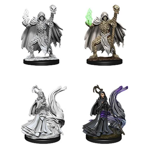 Pathfinder Deep Cuts Unpainted Miniatures Necromancers