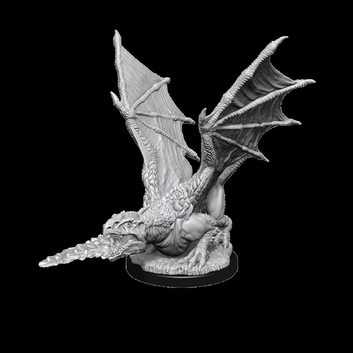 D&D Nolzurs Marvelous Unpainted Miniatures White Dragon Wyrmling