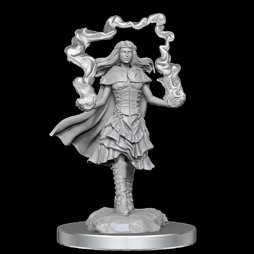D&D Nolzurs Marvelous Unpainted Miniatures Dark Spellcaster & Flameskulls