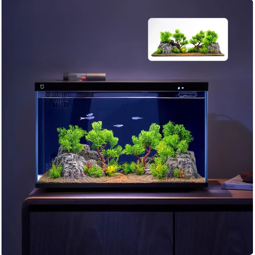 Xiaomi Fish Tank Decor Set – Driftwood, Rock & Sand