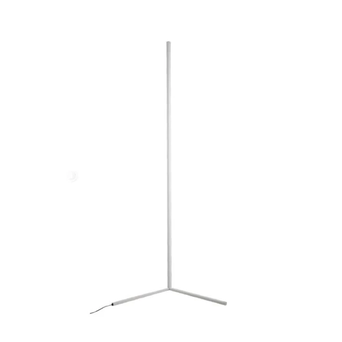Minimalist floor lamp RGB+Alexa led corner standing lamp led floor lamp -White (Iron Frame)