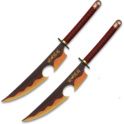 Demon Slayer Tengen Uzui Dual Nichirin Stainless Steel Blades