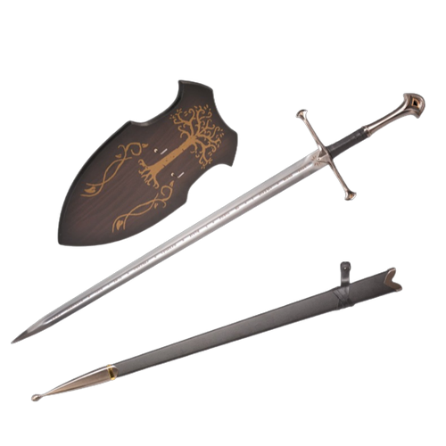 Lord of Rings - Aragorn Anduril Flame Of The West Sword with Wall Plaque