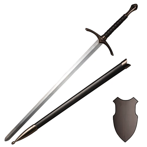 Lord of the Rings Gandalf's Glamdring Replica Sword with Wall Plaque