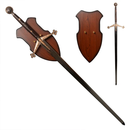 Scottish Highland Claymore Sword with Wall Plaque