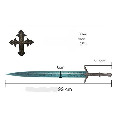 Bloodborne - Moonlight Great Sword with Wall Plaque