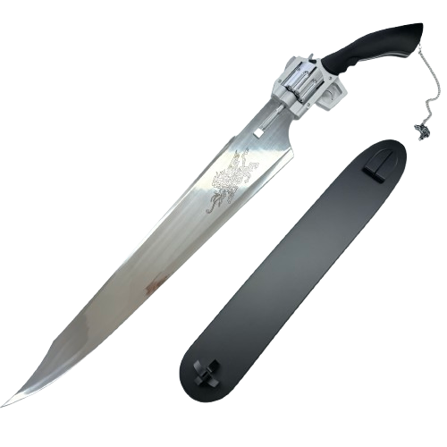 Final Fantasy VIII Squall Leonhart Gunblade (Revolver Version) with Stand