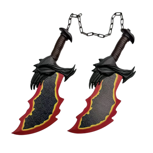 Blades of Chaos Steel Replica – Dual Display Weapon Set