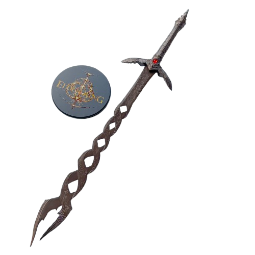 Elden Ring Godslayer's Greatsword Stainless Steel Replica with Wall Plaque