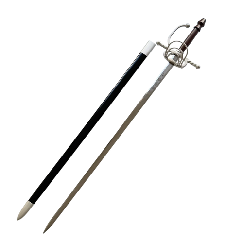 Expedition 33 Fencing Sword Replica (118cm) – Metal Fittings, Painted Aluminium Hilt, and Laser-Etched Blade