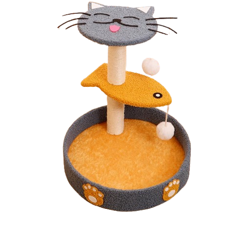 Cat Scratching Board and Climbing Frame All-In-One