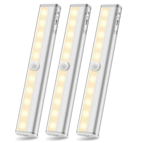 LED Motion Sensor Light with rechargeable battery - Warm White